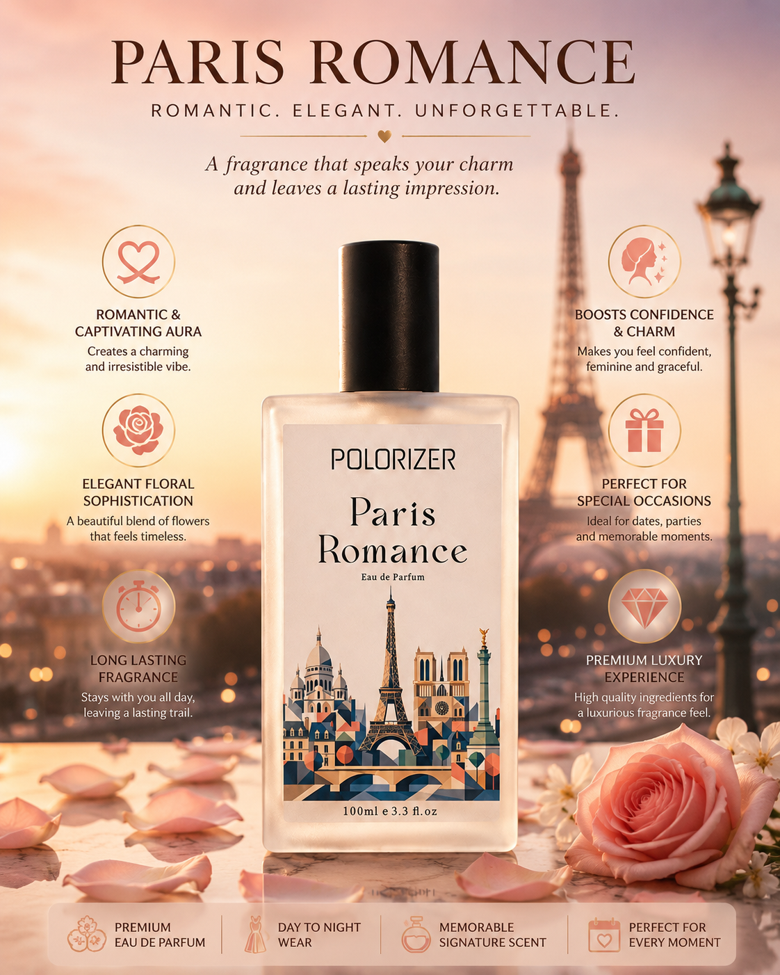 Polorizer Paris Romance Eau de parfum 100ml.