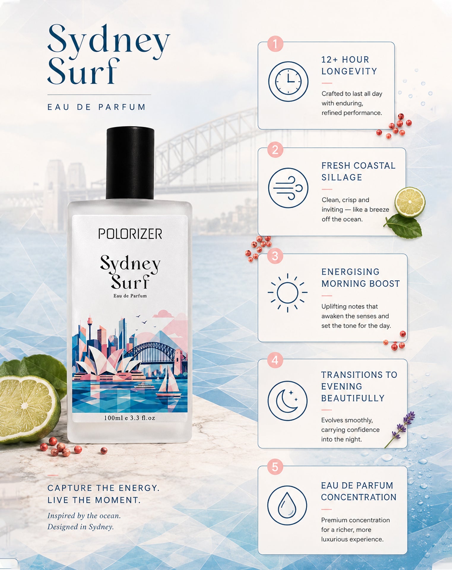 Polorizer Sydney Surf Eau de parfum 100ml.