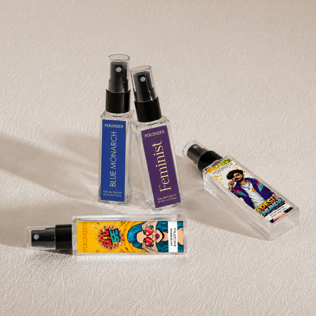 Polorizer Trial Perfume Pack of 4 x 8ml.