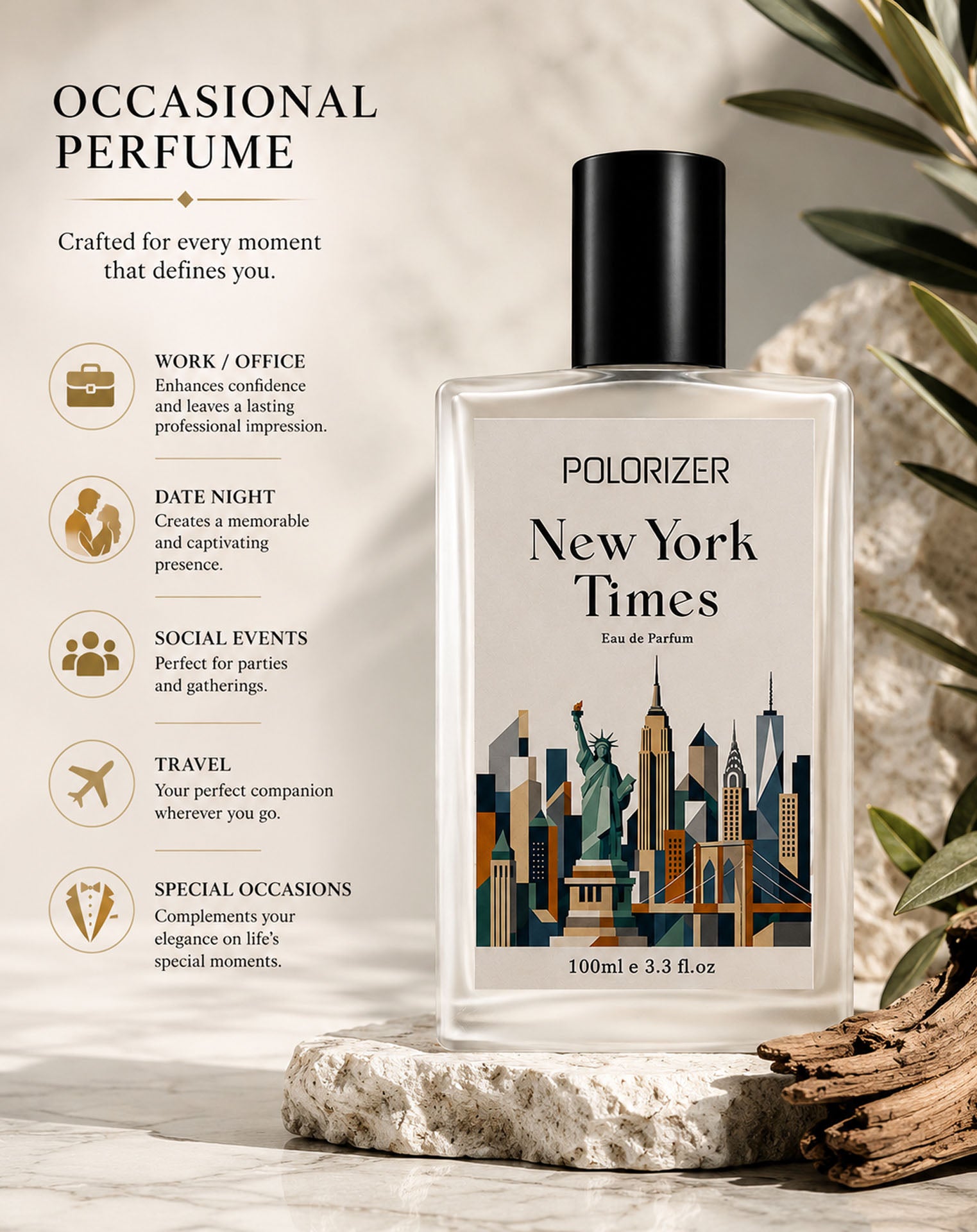 पोलराइज़र न्यूयॉर्क टाइम्स ओ डी परफ्यूम 100ml.