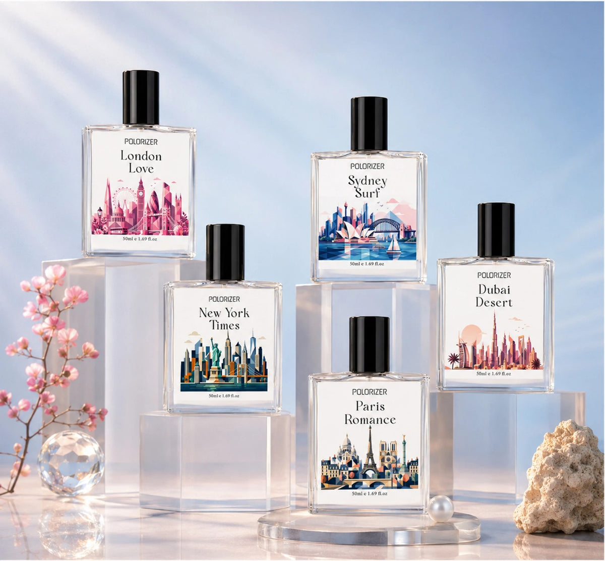 Polorizer City Collection Perfume Pack of 5 (50ml Each)